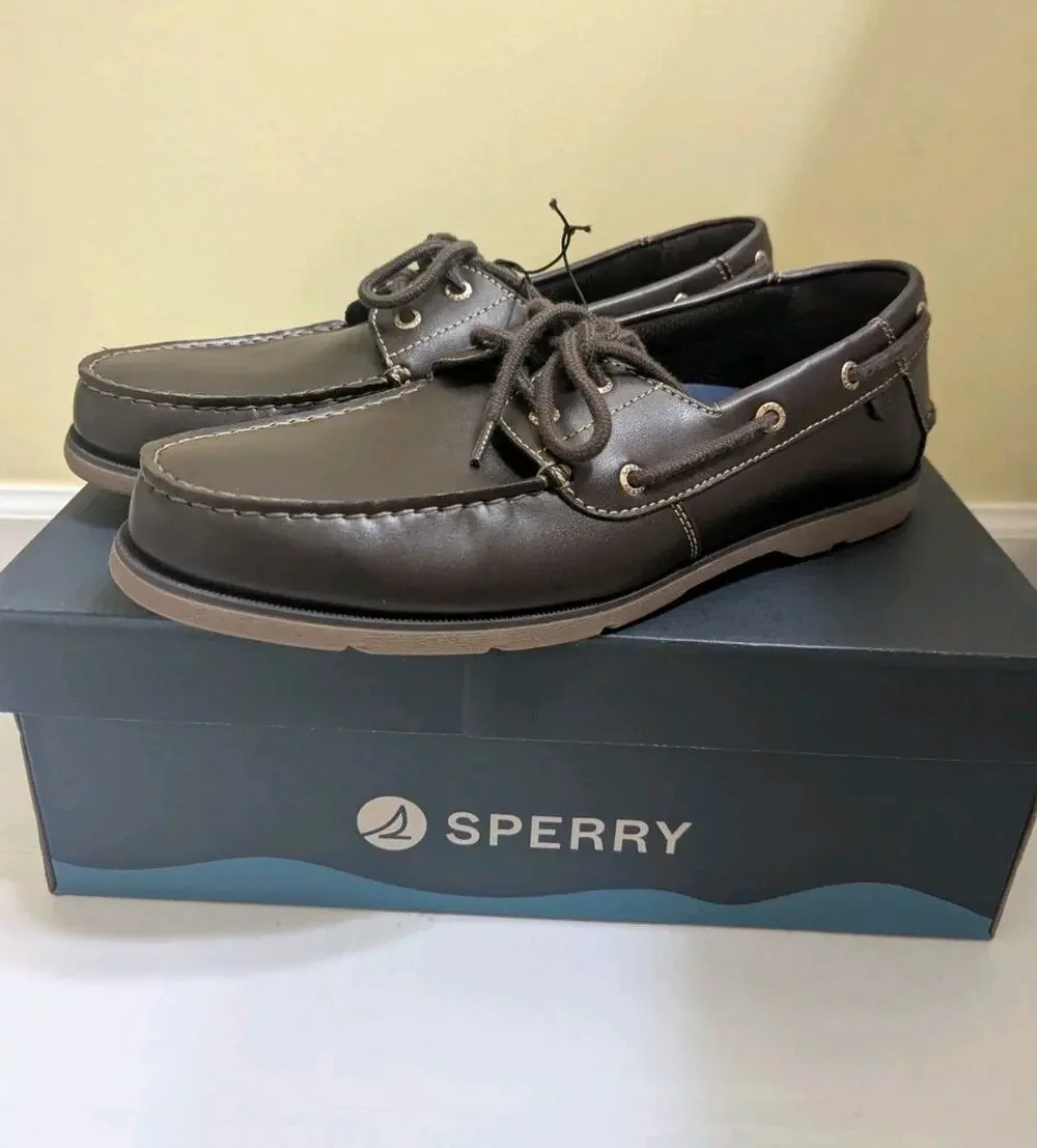 Sperry Top Sider Original Boat Shoes 11 1/2 11.5 F Leather Lace Up Casco Casual